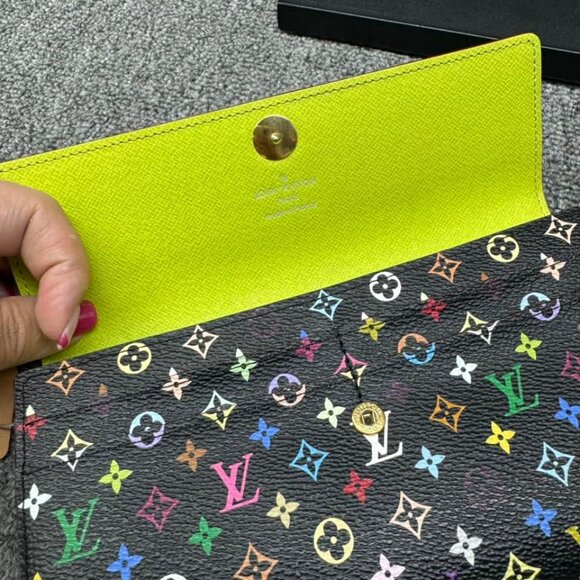 Louis Vuitton Sarah Multicolor Canvas Wallet 388-082225 - Picture 8 of 12